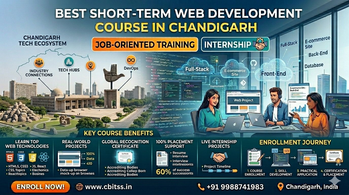 Best Short-Term Web Development Course in Chandigarh | Job-Orientated Training