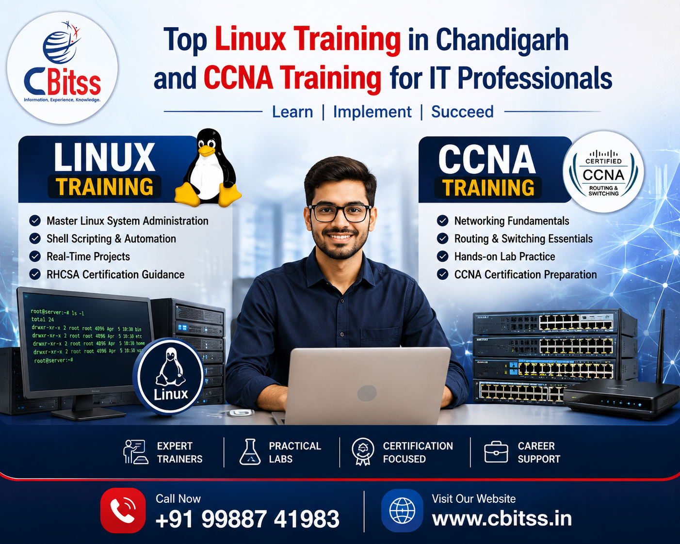 Top Linux Training in Chandigarh and CCNA Training for IT Professionals